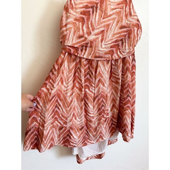 Showpo Amalie the label tie back babydoll mini dress in tonal zebra size 10 - Picture 4 of 8